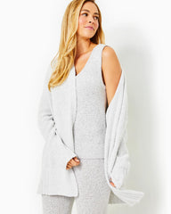 Lilly Pulitzer Zani Cardigan Heathered Lunar Grey | Women Tops