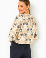 Lilly Pulitzer Zelek Cotton Pullover Deeper Coconut Lil Stir It Up | Women Tops