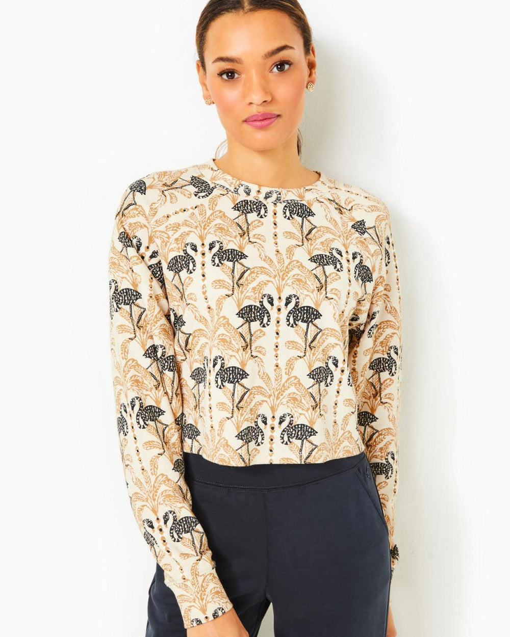 Lilly Pulitzer Zelek Cotton Pullover Deeper Coconut Lil Stir It Up | Women Tops