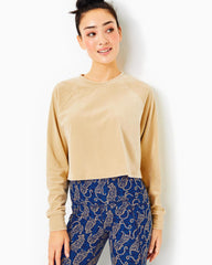 Lilly Pulitzer Zelek Crew Neck Pullover Sand Bar | Women Tops